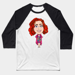 TCW in Svetlana Dress drawn by Dana Whissen Baseball T-Shirt